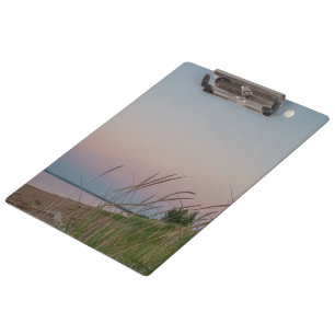 Beach Sand Dunes Moon Rise Dusk Klemmbrett