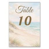 Beach sand dunes watercolor tischnummer (Rückseite)