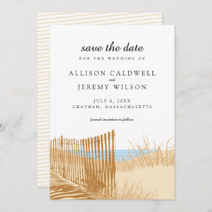 Beach Sand Dunes Wedding retten das Datum Save The Date