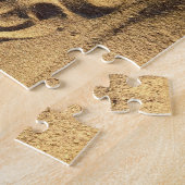 Beach Sand Foto Good Vibes Zitat Urlaub Moderne Puzzle (Seite)