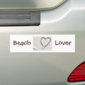 Beach Sand Heart Autoaufkleber (Auf Auto)