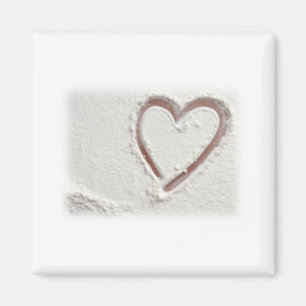 Beach Sand Heart Magnet