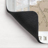 Beach Sand Heart mit offenem Fenster Mousepad (Ecke)