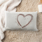 Beach Sand Heart Valentine Lendenkissen (Decke)
