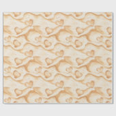 Beach Sand Hearts Geschenkpapier (Flach)