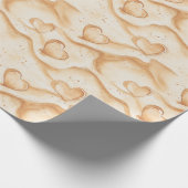 Beach Sand Hearts Geschenkpapier (Ecke)