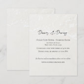 Beach Sand Hochzeitskarte Begleitkarte (Vorne/Hinten)