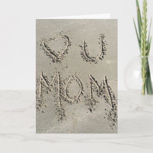 Beach Sand Mother Day Card Karte (Vorderseite)