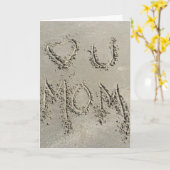 Beach Sand Mother Day Card Karte (Gelbe Blume)