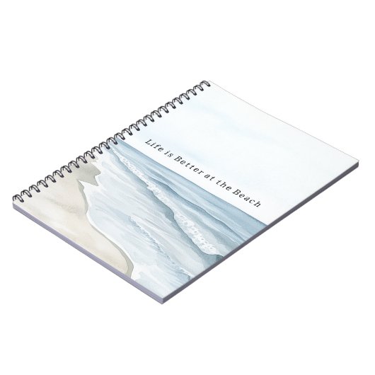 Beach Sand Ocean Notizblock (Linke Seite)