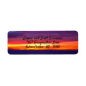 Beach Sand Ocean Sunset Sunrise Address Labels (Vorne)