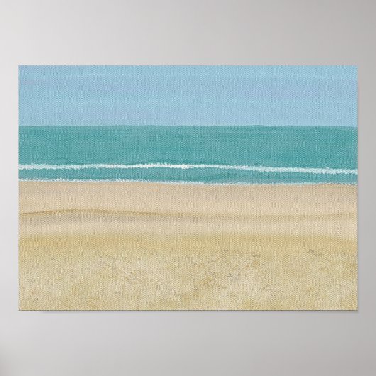 Beach Sand Ocean Szene auf Plakaten Poster (Vorne)