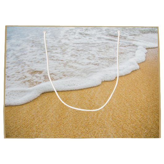 Beach Sand Peace Joy Liebe Weihnachten Große Geschenktüte (Rückseite)