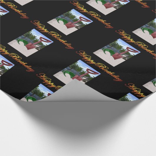 Beach Sand Play Eimer Wrapping Papier B-Day Gesche Geschenkpapier (Ecke)