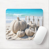 Beach Sand Pumpkins and Starfish Mousepad (Mit Mouse)