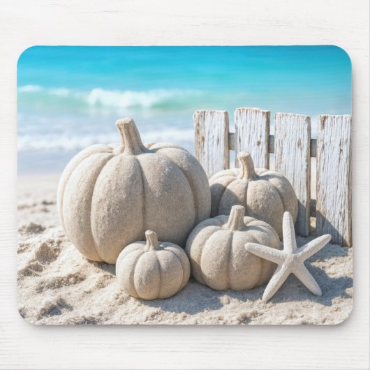 Beach Sand Pumpkins and Starfish Mousepad (Vorne)