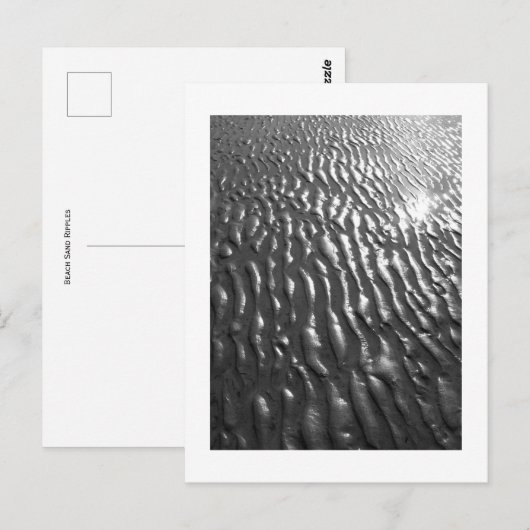 Beach Sand Ripples Postkarte (Vorne/Hinten)