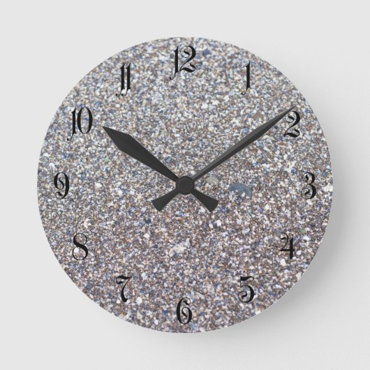 Beach Sand Runde Wanduhr (Vorderseite)