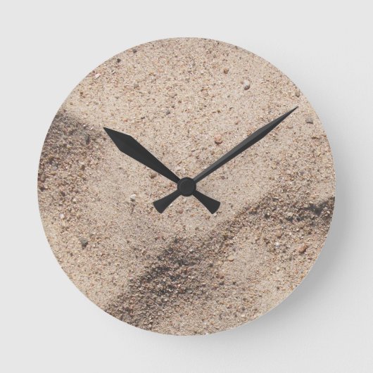 Beach Sand Runde Wanduhr (Vorderseite)