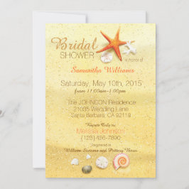Beach Sand Seashell Beach Brautparty Einladung