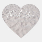 Beach Sand Vielen Dank Herzklappen Herz-Aufkleber (Vorderseite)