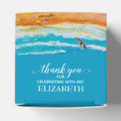 Beach Sand Waves Vielen Dank für Ihre Gefälligkeit Geschenkschachtel (Oben)