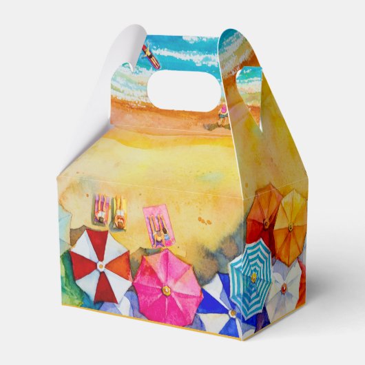 Beach Sand Waves Vielen Dank Geschenkschachtel (Rückseite)