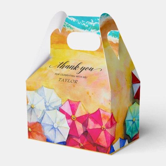 Beach Sand Waves Vielen Dank Geschenkschachtel (Vorderseite)