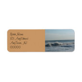 Beach Sand Wedding Address Labels (Vorne)