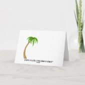 Beach Sandcastle Weihnachtsburg Feiertagskarte (Rückseite)