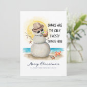 Beach Sandman Frosty Drinks Weihnachten (Stehend Vorderseite)