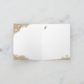 Beach Sandy Toes Salty Kisses Danke Karte (Innenseite)