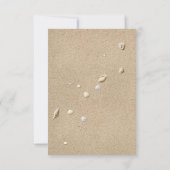 Beach Sandy Toes Salty Kisses Enclosure Card Einladung (Rückseite)