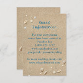 Beach Sandy Toes Salty Kisses Enclosure Card Einladung (Vorne/Hinten)