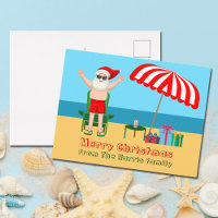 Beach Santa Claus Niedlich Custom Christmas