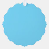 Beach Santa Claus Niedlich Custom Frohe Weihnachte Ornament Karte (Rückseite)