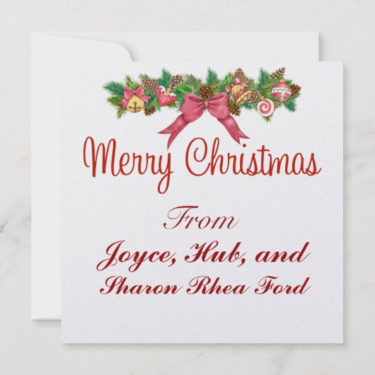 Beach Santa Cocktail Party Einladung - SRF (Rückseite)