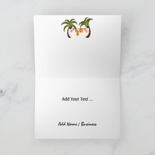 Beach Santa - SRF Feiertagskarte (Innenseite)