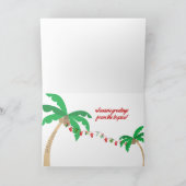 Beach Santa Weihnachtskarte Feiertagskarte (Innenseite)