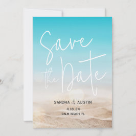 Beach "Save the Date" Einladung zur Hochzeit