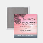 Beach Save the Date Magnete Magnet (Vorderseite/Rückseite)