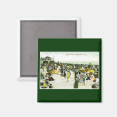 Beach Scene, Asbury Park, New Jersey Magnet (Vorderseite/Rückseite)