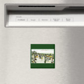 Beach Scene, Asbury Park, New Jersey Magnet (In Situ (Geschirrspüler))