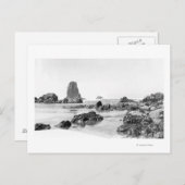 Beach Scene at Cannon Beach, Oregon Fotografie Postkarte (Vorne/Hinten)