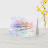 Beach Scene Birthday Karte (Gelbe Blume)