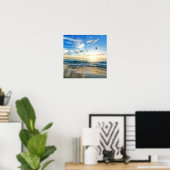 Beach Scene Custom Poster (Heimbüro)