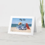 BEACH SCENE-FAVORITE SISTER'S BIRTHDAY KARTE<br><div class="desc">BEACH SCENE - TO MY FAVORITE SIS ON HER BIRTHDAY</div>