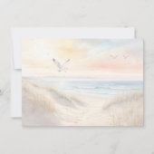 Beach Scene Flat Note Card Mitteilungskarte (Vorderseite)
