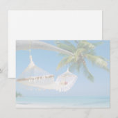 Beach Scene Flat Note Card Mitteilungskarte (Vorne/Hinten)