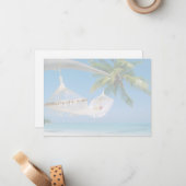 Beach Scene Flat Note Card Mitteilungskarte (Vorderseite/Rückseite Beispiel)